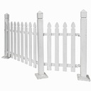 H3 Primed Pine Fence Pickets 70 x 19 x1200mm Gothic top (pack of 12)