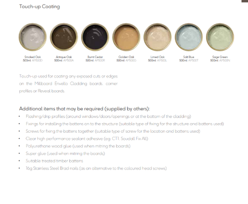 [TPDSHAANA11] Millboard Envello Cladding Shadowline+ Anthracite Touch UP Paint 500ml