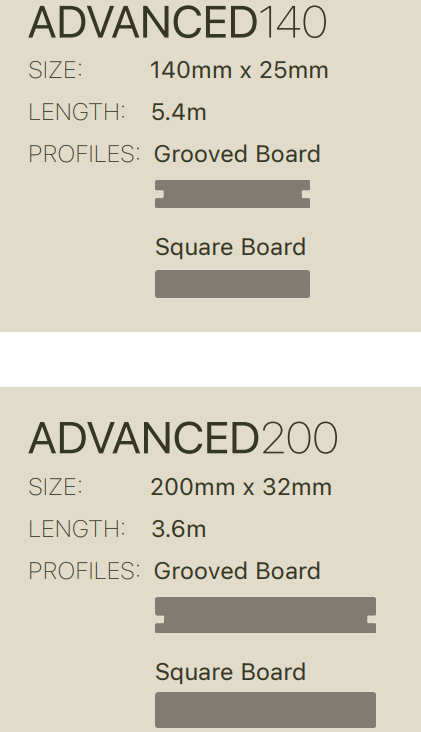 Wood Evo Home Advanced Antique Silver Decking Grooved 140x25 5.4m  (buy 70 or more)