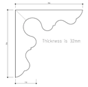 #1 Verandah Bracket 360x360x32 H3 Treated Pine