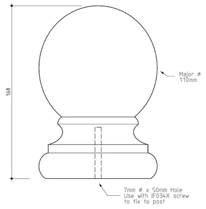 110 0 Ball Fence Capital 165x110 0 H3 Treated Pine