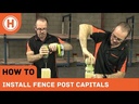 Flat Fence Post Capital for 100 sq Post (fits 100 mm post) 