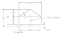90mm Pointed Post Capital H3 Treated Pine (fits 90 mm post)   