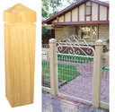 90mm Pointed Post Capital H3 Treated Pine (fits 90 mm post)   
