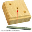 90mm Pointed Post Capital H3 Treated Pine (fits 90 mm post)   