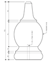 85mm Oxford Post Capital H3 Treated Pine (fits 88 mm post)  