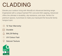Wood EVO Deep Castellation Cladding White  216x33 3.6 (buy 79 or less)