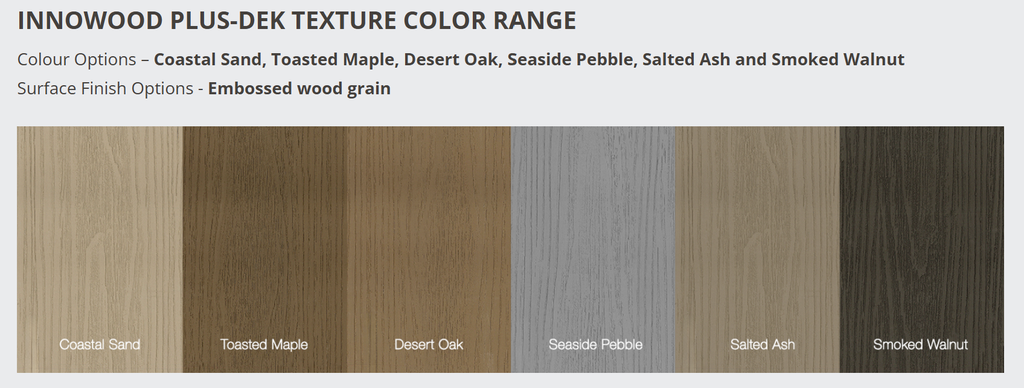 Innowood PLUS-DEK Coastal Sand Grooved Edge140x24 6.1 (buy 70 or more)