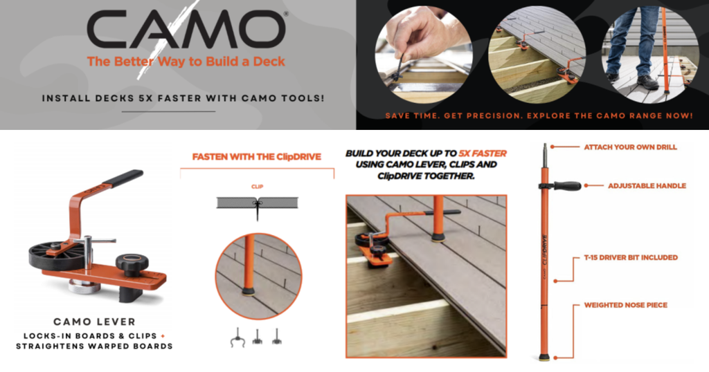 Camo Edge Clips For Timber box of 900 (46 M2 Coverage)