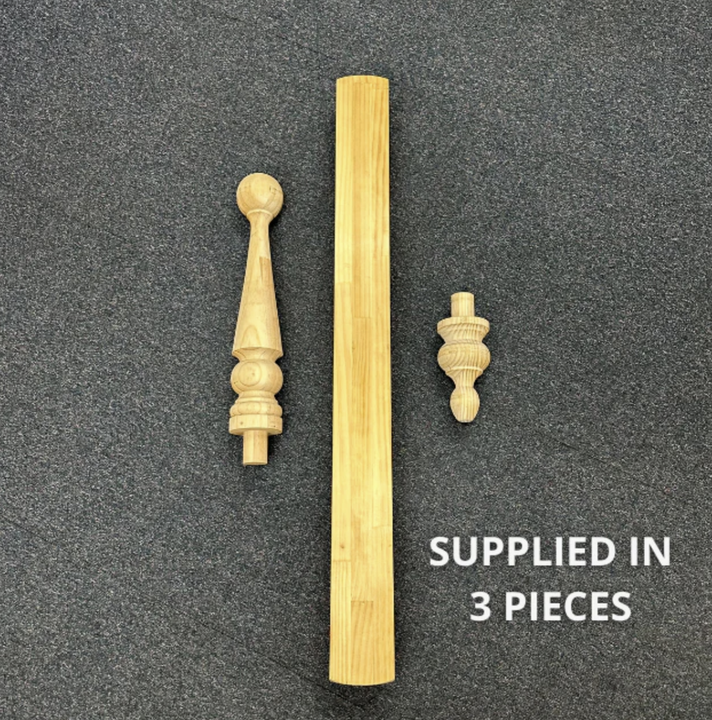 1600mm Morphett Roof Finial 1600x 90 sq H3 Treated Pine In Three Pieces