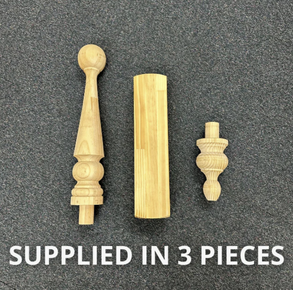 1300mm Morphett Roof Finial 1300x 90 sq H3 Treated Pine In Three Pieces  (copy)