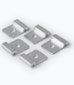 Extruded Aluminium Hold Down Bracket for 50mm or 90mm Joists (pack 50)