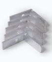 Aluminium Right Angle Bracket for 25mm Joist (pack of 10)