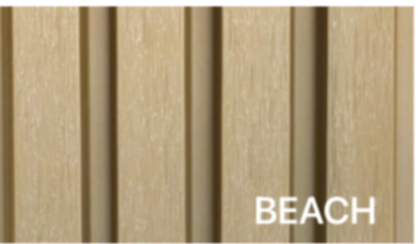 Wood EVO Deep Castellation Cladding Beach  216x33 4.2 (buy 39 or less)