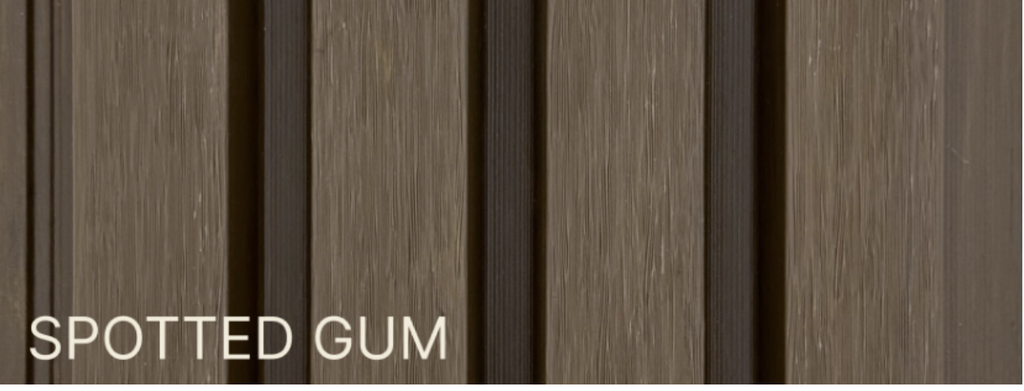 Wood EVO Deep Castellation Cladding Spotted Gum  216x33 (186 mm cover) 4.2 (buy 39 or less)