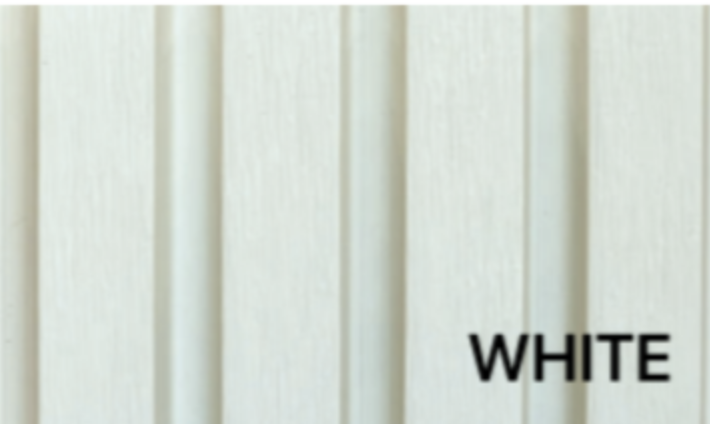 Wood EVO Deep Castellation Cladding White  216x33 (186 mm cover) 2.4 (buy 39 or less)