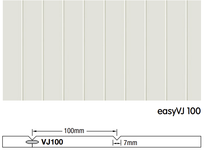 Easycraft Easy VJ 100 Primed Wet Area Interior UMR EO MDF 3600x1200x9mm (buy 40 or more)