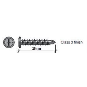 Barestone ExpressWall Screws 10gx35mm Wafer Head SS Pk1000