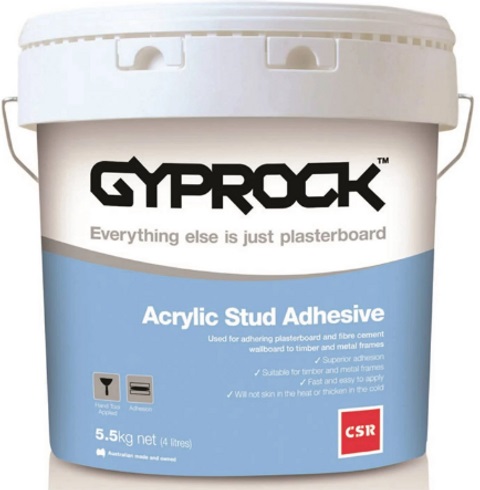 Soffitline Gyprock Acrylic Stud Adhesive 5.5kg bucket