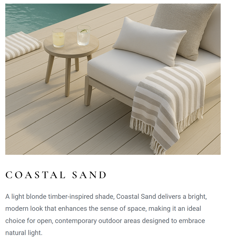 Innowood PLUS-DEK Coastal Sand Grooved Edge 140x24 6.1 (buy 69 or less)