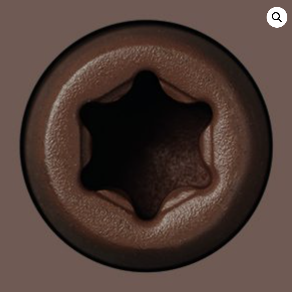 Innowood PLUS-DEK Toasted Maple Headcote Captor 316 Stainleess Screws (#65 Rosey Brown)  Timber Box of 350