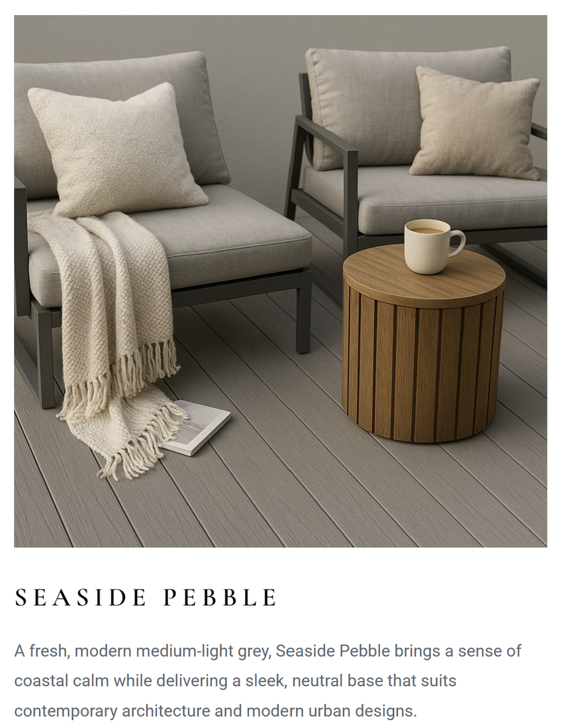 Innowood PLUS-DEK Seaside Pebble Grooved Edge140x24 6.1 (buy 70 or more)