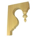 No 1Eave Bracket (with Finial) 190x270x42 H3 Treated Pine