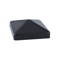 90mm Metal Post Cap Black Powder Coated (fits 90mm post)