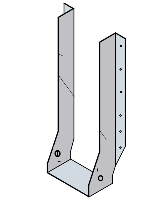 meyJOIST Hanger Face Mount 200x50 for 200x45 With 8 Nails (40/3.75) 10 Screws