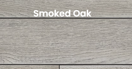 Millboard Enhanced Smoked Oak Bullnose Edge Strip 150x32 3.6