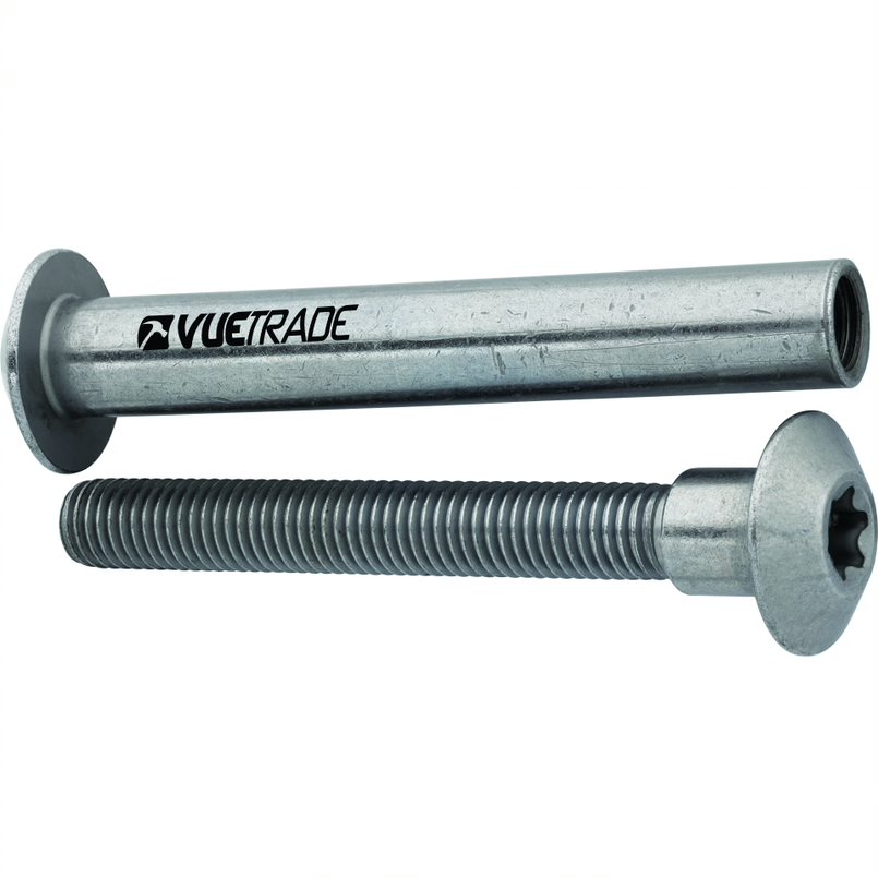 Vuebolts Gal Consealed Thread Bolts 90mm  to 110mm - Card of 2 (VUEBOLT90110)