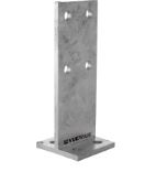 Post Supports Gal T Blade 250mm 80x80 Base (90 to 100 Post)  (VBPTB90100)