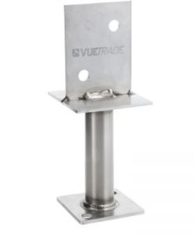 Post Supports Stainless 304 Centre Blade 125mmn Box of 10 (VBLPS125SS)