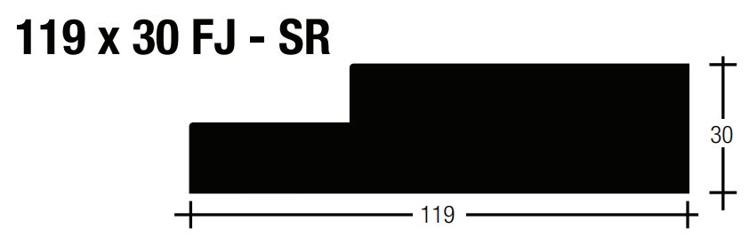 Pine F/J Door Jambs Internal Primed White Dressed 119x30 5.2 (38mm Rebate) 