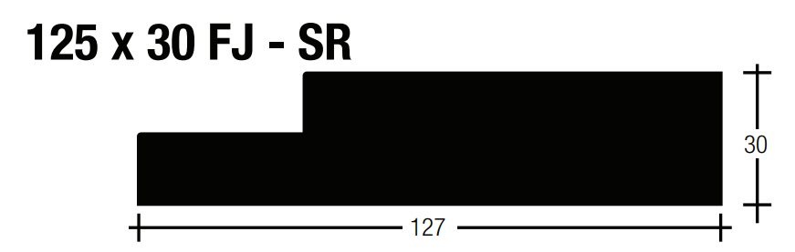 Pine F/J Door Jambs Internal Primed White Dressed 125x30 5.2 (38mm Rebate) 