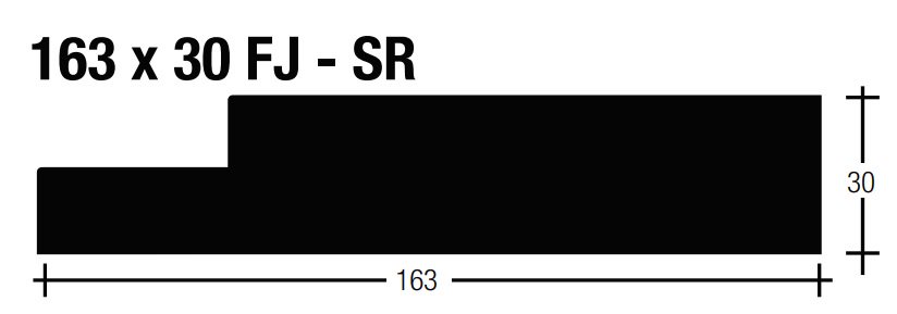 Pine F/J Door Jambs Internal Primed White Dressed 163x30 5.2 (38mm Rebate) 