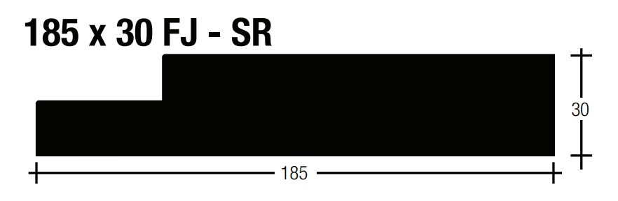 Pine F/J Door Jambs Internal Primed White Dressed 185x30 5.2 (38mm Rebate) 