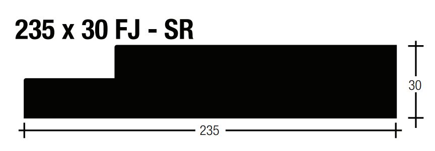 Pine F/J Door Jambs Internal Primed White Dressed 235x30 5.2 (38mm Rebate) 