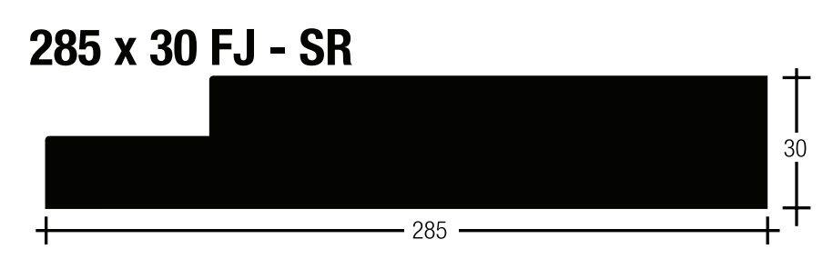 Pine F/J Door Jambs Internal Primed White Dressed 285x30 5.2 (38mm Rebate) 