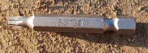 Anchormark TORX20 Driver bits to suit 50mm long (5 , 5.5mm Screws)
