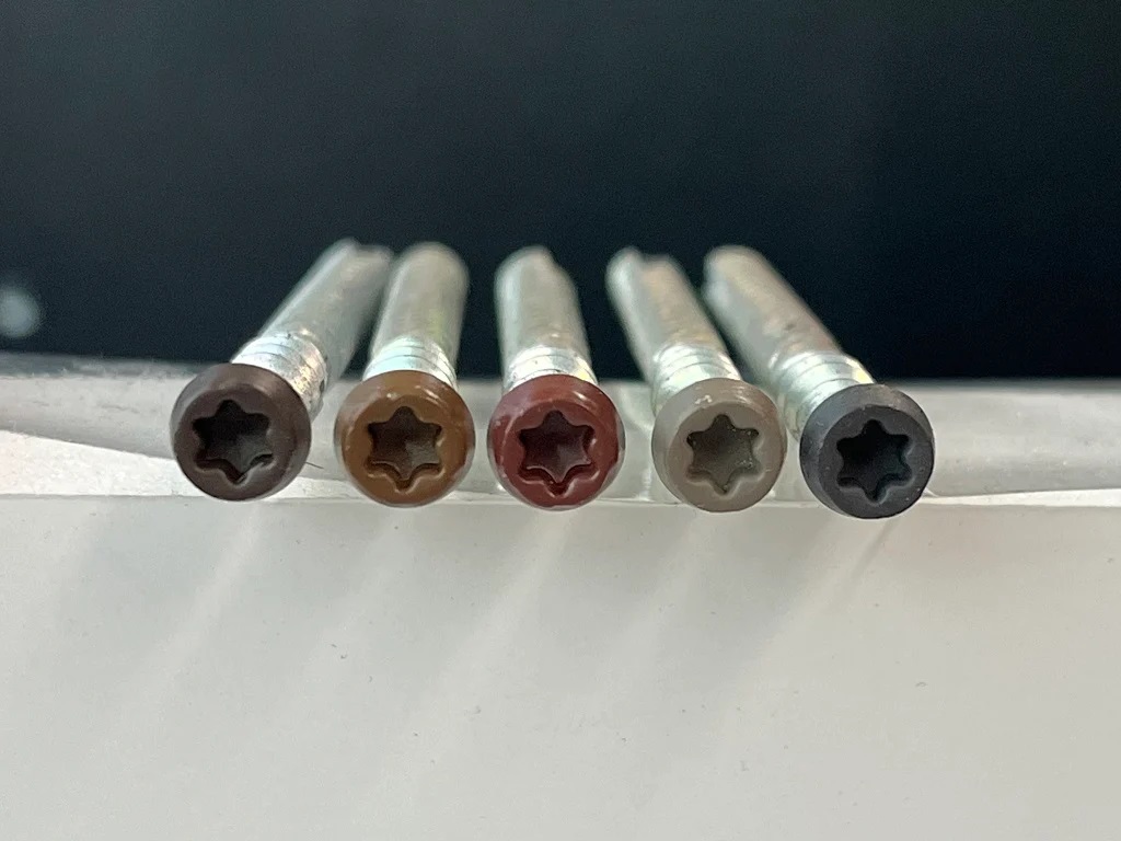 Wood Evo Home Advanced Antique Silver Timber Screws 65mm and Plugs 100pk  (1 Bag Per 5 Boards)