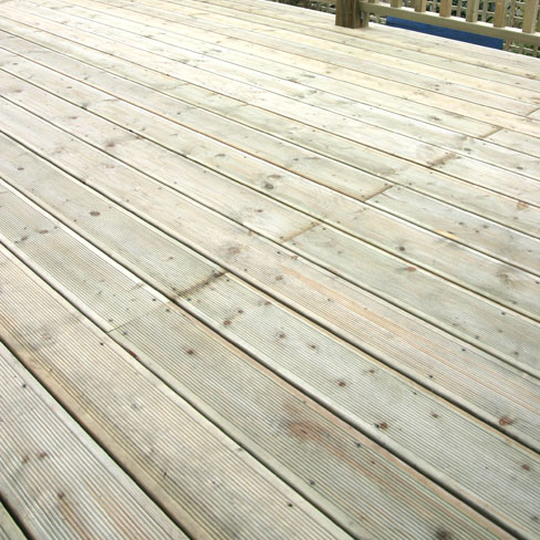 Treated Pine Decking Reeded Standard & Better Grade H3 Losp 90x22 3.6