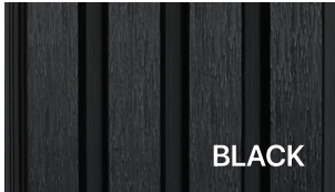 Wood EVO Deep Castellation Cladding Black  216x33 (186 mm cover) 3.6 (buy 39 or less)
