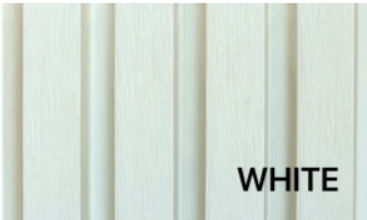 Wood EVO Deep Castellation Cladding White  216x33 (186 mm cover) 3.6 (buy 39 or less)