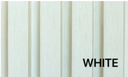 Wood EVO Deep Castellation Cladding White  216x33 (186 mm cover) 3.6 (buy 39 or less)