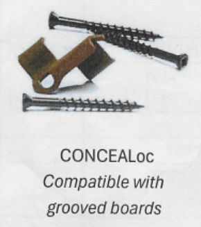 TimberTech Edge Prime Plus Composite CONSEALOC Sea Salt Gray Hidden Screw & Clip for Timber (184 of each = 9.3 M2)