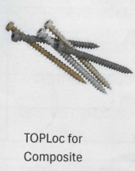 TimberTech Edge Prime Plus Composite  TOPLOC Sea Salt Gray Face Screws For Timber SS For Square Boards  (Box of 300 = 8 M2)