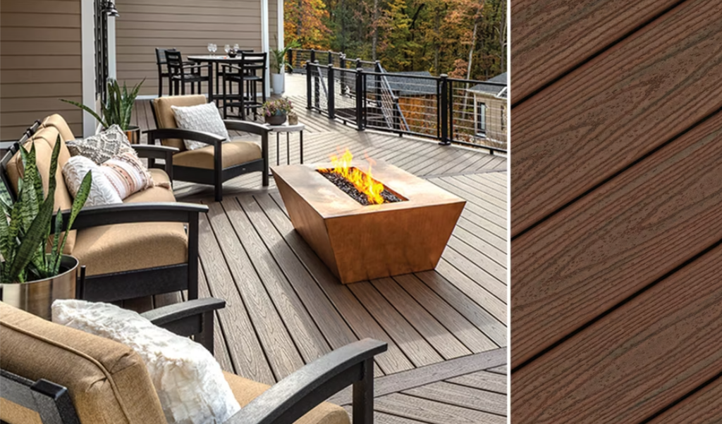 Trex Decking Trancend Spiced Rum Grooved 140x25 x 5.480  (buy 48 or more)