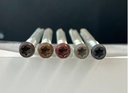 Wood Evo Home Advanced Sandstone Metal Screws 45mm and Plugs100pk (1 Bag Per 5 Boards) 