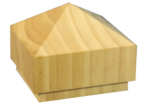 [HAMAC054R] 90mm Pointed Post Capital H3 Treated Pine (fits 90 mm post)   